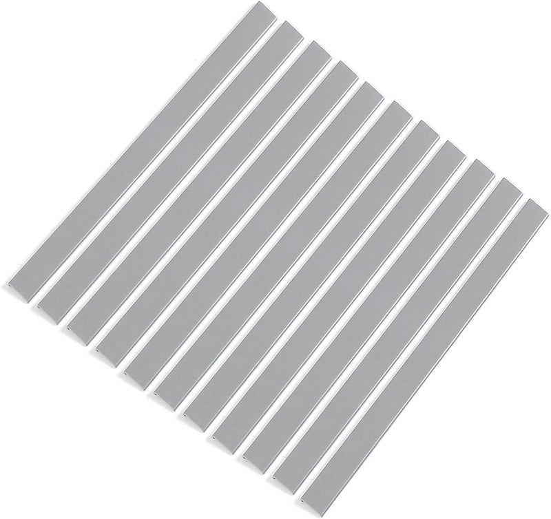 Tilingview 10 Pcs Peel and Stick Tile Trim Edge, Self-Adhesive 12" PVC Molding Edging for Kitchen Backsplash (Dull Gray) - Image 2